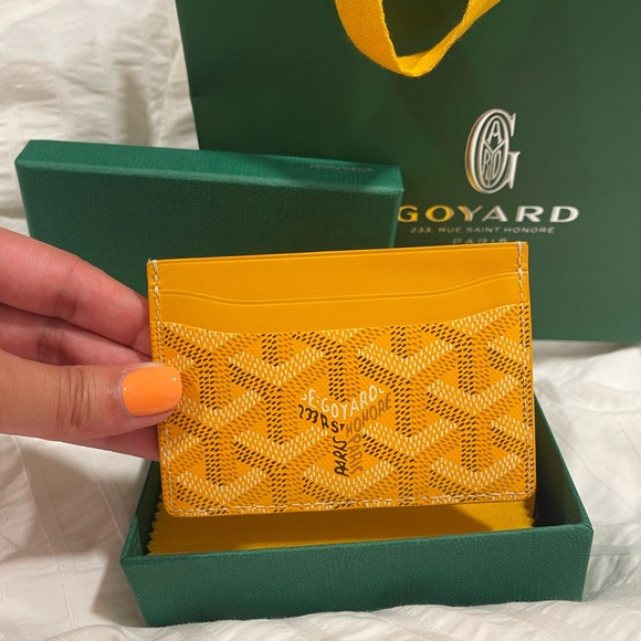 Yellow Goyard cardholder - Picture 2 of 4